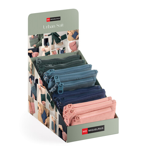 EXPOSITOR 8 MONEDEROS URBAN SOFT COLORES SURTIDOS
