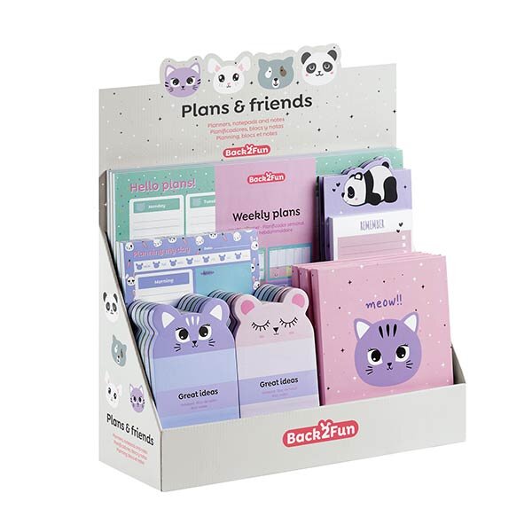 EXPOSITOR 24 PLANIFICADORES EN INGLES SURTIDOS B2F