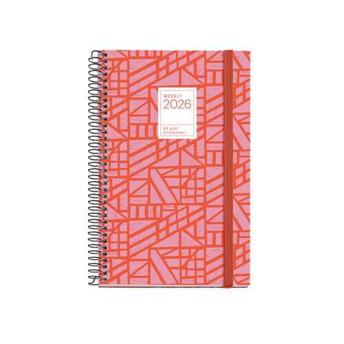 AGENDA A�O 2026 ESPIRAL 12X18CM SV GRAFICA BADEN