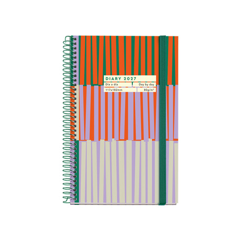 AGENDA A�O 2027 ESPIRAL 12X18CM DP MIKADO