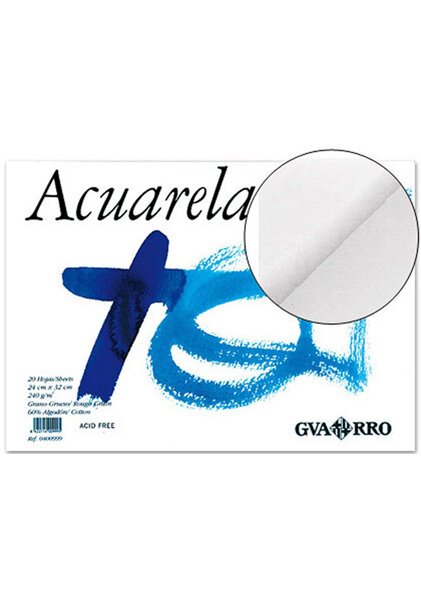 BLOCK ACUARELA A4 20H 240GR ENCOLADO-PACK 10