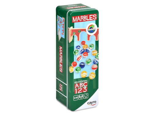 JUEGO CANICAS MARBLES CAJA METALICA
