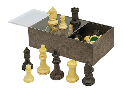ACCESORIOS AJEDREZ N�3 EN CAJA DE PLASTICO
