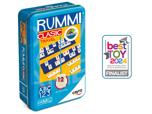 JUEGO RUMMI CLASIC TRAVEL CAJA METALICA