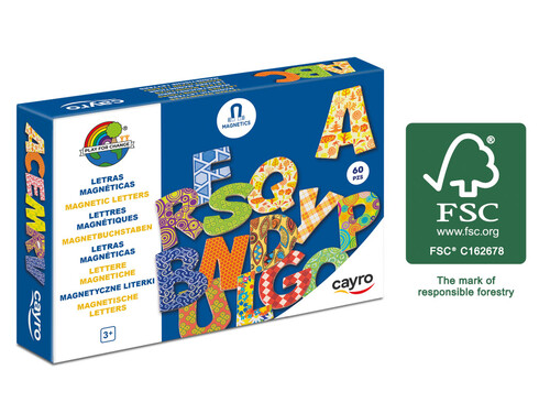 JUEGO 60 PIEZAS LETRAS MAGNETICAS