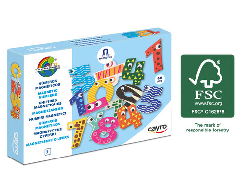 JUEGO 60 PIEZAS NUMEROS MAGNETICOS