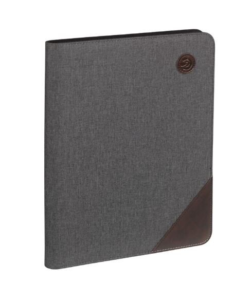 CARPETA CONGRESOS CREMALLERA VENTURE GRIS