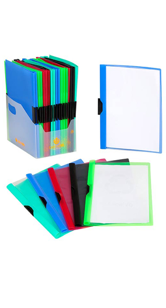 DOSSIER PINZA METAL FOLIO PP COLORES-EXP.50U
