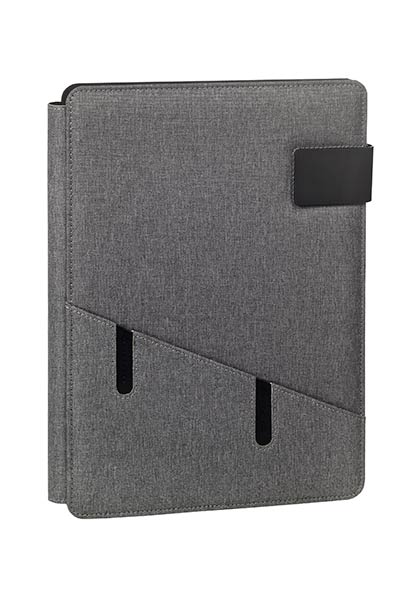 CARPETA PORTADOCUMENTOS A4 GRIS VENTURE SOPORTE BOLSILLOS