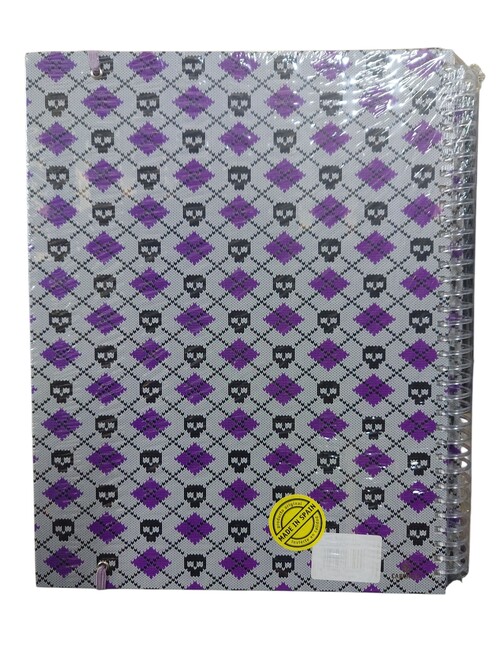 CARPETA 30F ESPIRAL C/GOMA FORRADO ROMBIS VIOLETA-PACK 2U