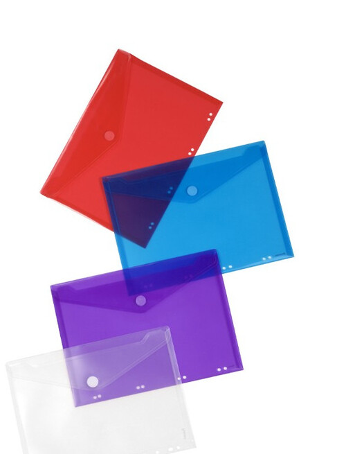 FUNDA VELCRO A4 CON MULTITALADRO AZUL PP-PACK 10U