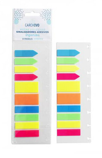 BANDERITAS ADHESIVAS SURTIDAS INGENIOX NEON