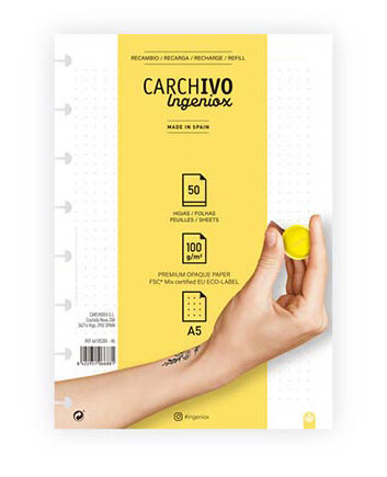 RECAMBIO A5 PUNTOS 100GR 5OH INGENIOX