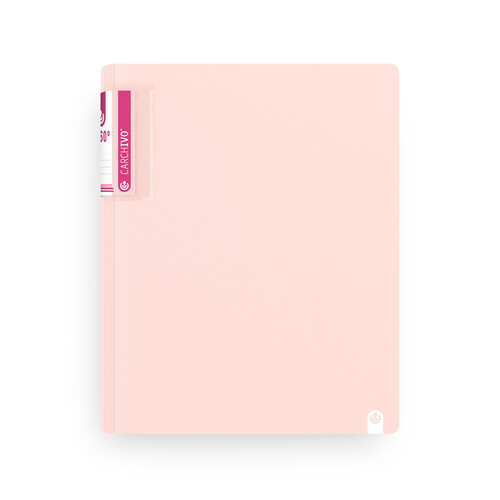 CARPETA A4 4A 25MM ANILLAS PP FOAM SOFT ROSA
