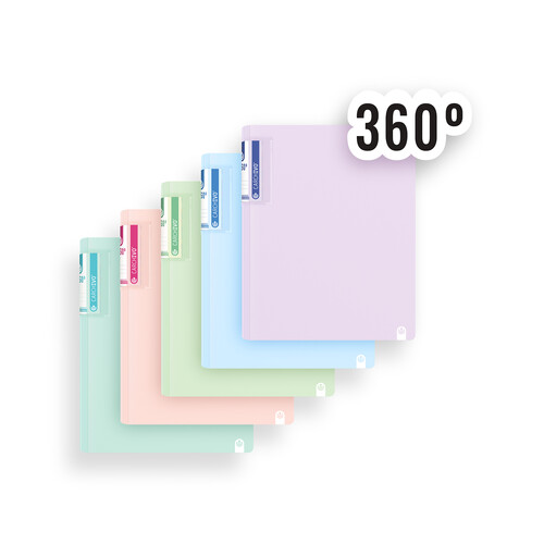 CARPETA A4 4A 40MM ANILLAS PP FOAM SOFT SURTIDO