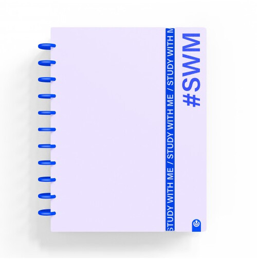CUADERNO INGENIOX A4 80H RAYAS PP FOAM STUDY WITH ME MALVA