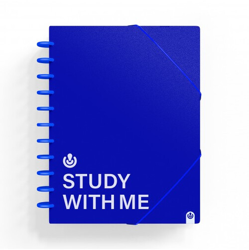 CARPETA 30 FUNDAS A4 PP FOAM INGENIOX STUDY WITH ME AZUL