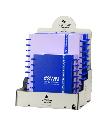 EXPOSITOR 12U CAPSULE PREMIUM RAYAS STUDY WITH ME SURTIDO