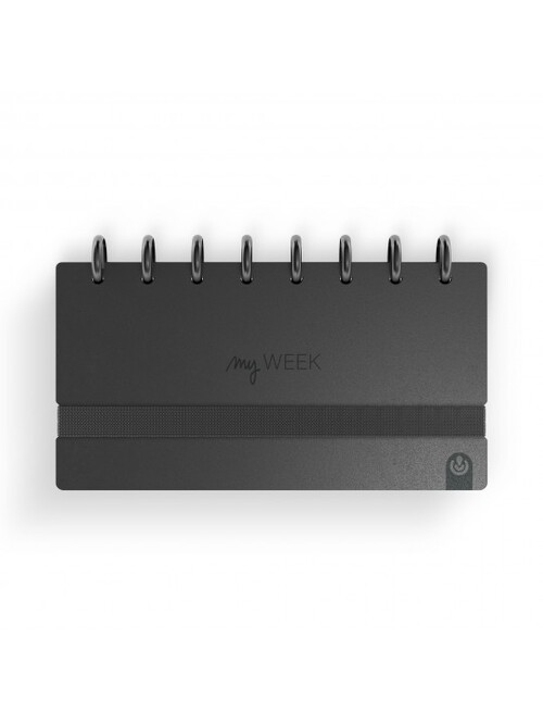 PLANIFICADOR SEMANAL INGENIOX SIN FECHAR MY WEEK NEGRO