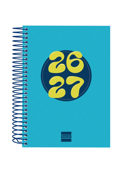 AGENDA ESCOLAR 26-27 8� DP ESPIRAL COOL AZUL