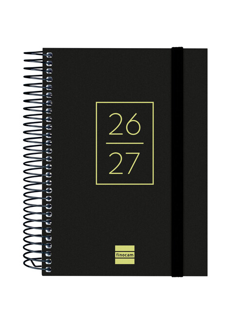 AGENDA ESCOLAR 26-27 8� DP ESPIRAL SECUNDARIA NEGRO