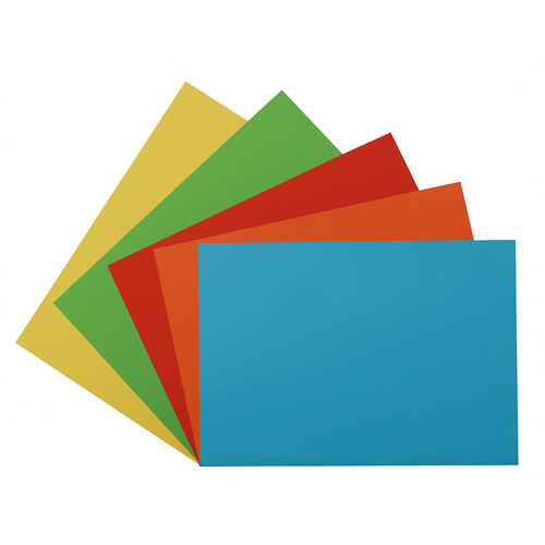CARTULINA 50X65 COLORES FUERTES SURTIDOS 25H PACK (180 GR)