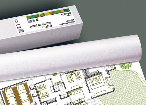 BOBINA PLOTTER 80GR 610MMX50M - CAJA 4 (24 PULGADAS)