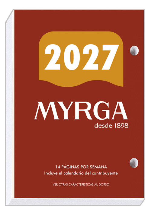 TACO 2027 NUMERO 2 MYRGA (8,3X12CM) 736 PAGINAS CREMA