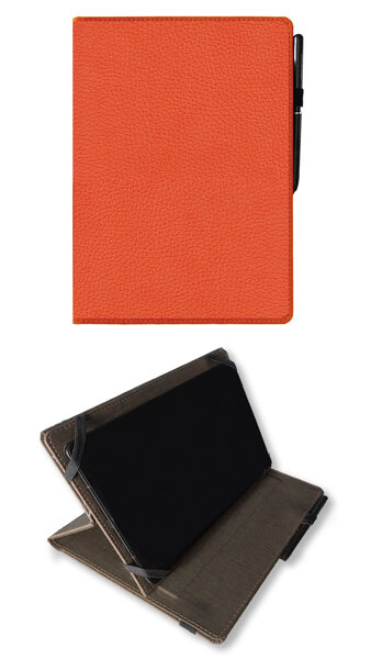 FUNDA PARA TABLET POLIPIEL NARANJA (10 - 10,5 PULGADAS)