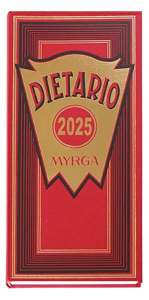 DIETARIO 2025 DOS TERCIOS DP ROJO MYRGA