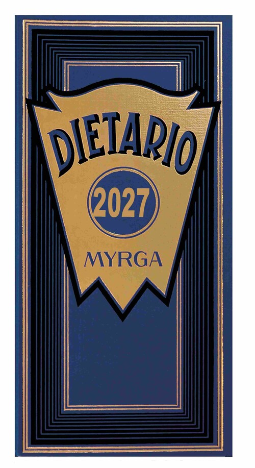 DIETARIO 2027 DOS TERCIOS DP AZUL MYRGA (15X31,5CM)