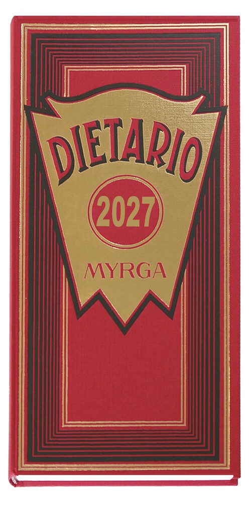 DIETARIO 2027 DOS TERCIOS DP ROJO MYRGA (15X31,5CM)