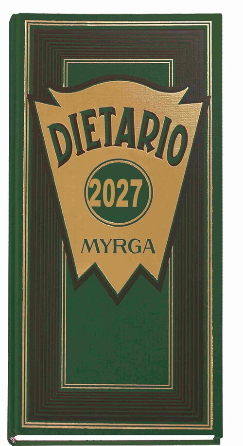 DIETARIO 2027 DOS TERCIOS DP VERDE MYRGA (15X31,5CM)