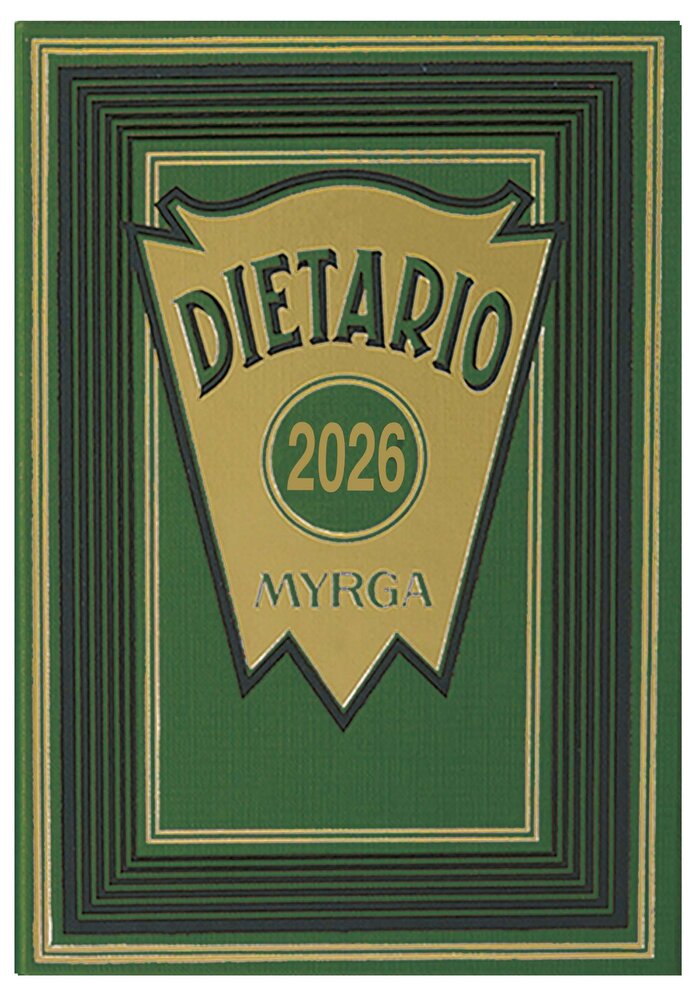 DIETARIO 2026 OCTAVO DP VERDE MYRGA (12,5X17,5CM)