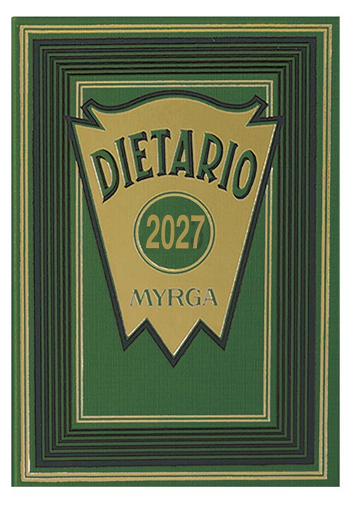 DIETARIO 2027 OCTAVO DP VERDE MYRGA (12,5X17,5CM)
