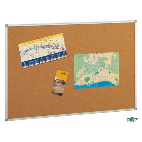 TABLERO CORCHO 90X120 MARCO DE ALUMINIO