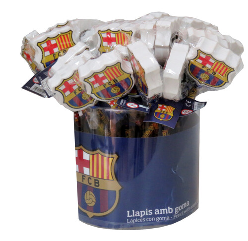 LAPIZ CON GOMA FC BARCELONA BOTE 36U