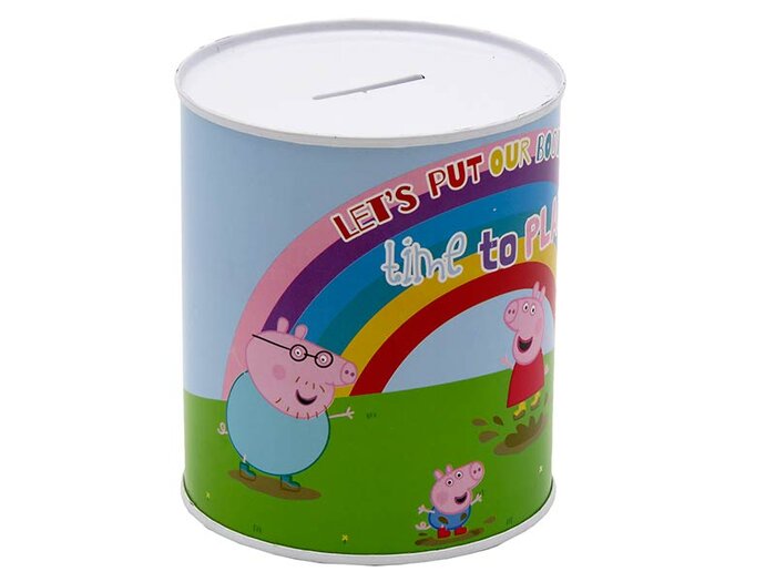 HUCHA MEDIANA PEPPA PIG 10X10X12CM