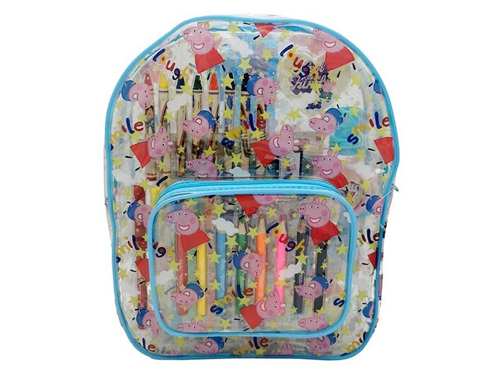 MOCHILA 42 PIEZAS PEPPA PIG SET DE ACTIVIDADES 30X20CM