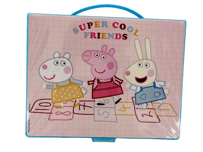 MALETIN 44 PIEZAS PEPPA PIG SET DE ACTIVIDADES