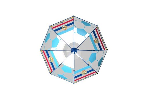 PARAGUAS MANUAL INFANTIL 48CM BURBUJA REAL MADRID