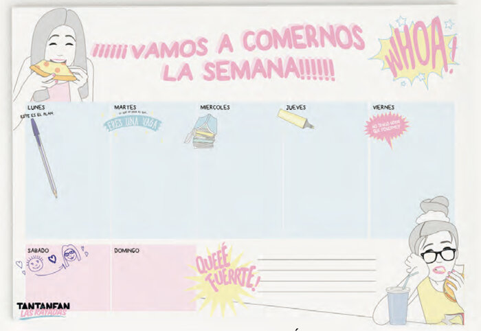 PLANIFICADOR SEMANAL A4 ENGOMADO LAS RAYADAS