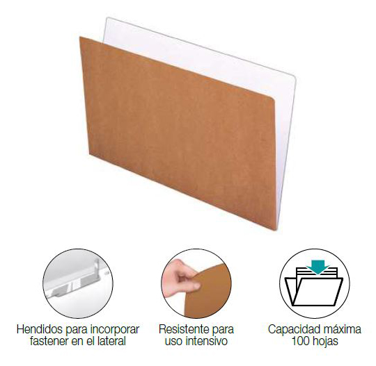 SUBCARPETA A4 240GR BICOLOR-PACK 50U