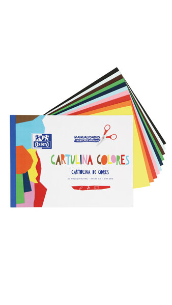 BLOCK MANUALIDADES CARTULINA COLORES 10H 170GR ENCOLADO