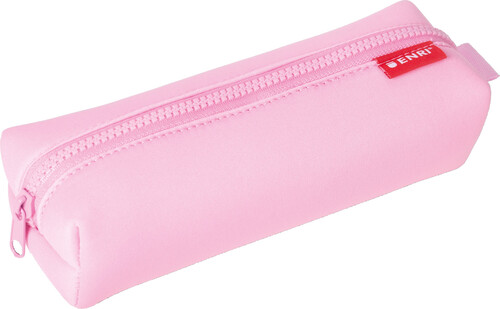 PORTATODO RECTANGULAR ROSA ENRI NEOPRENO 22X6X6CM