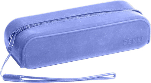 PORTATODO SILICONA AZUL C/ASA ENRI RECTANGULAR 19X5X7CM