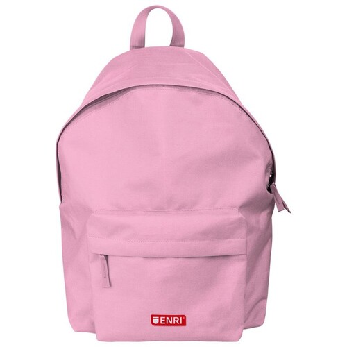 MOCHILA ESCOLAR ROSA 2 CREMALLERAS ENRI 29X43X17CM
