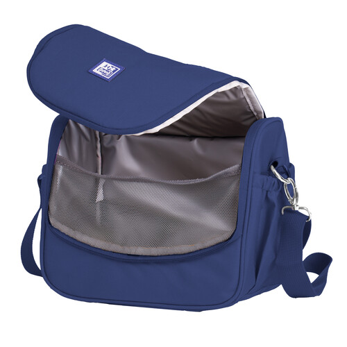 BOLSA ISOTERMICA AZUL MARINO 4 COMP. B-FOODIE RPET 8L