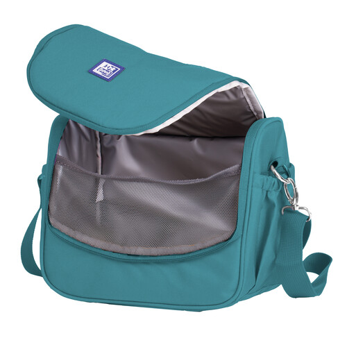 BOLSA ISOTERMICA VERDE AQUA 4 COMP. B-FOODIE RPET 8L