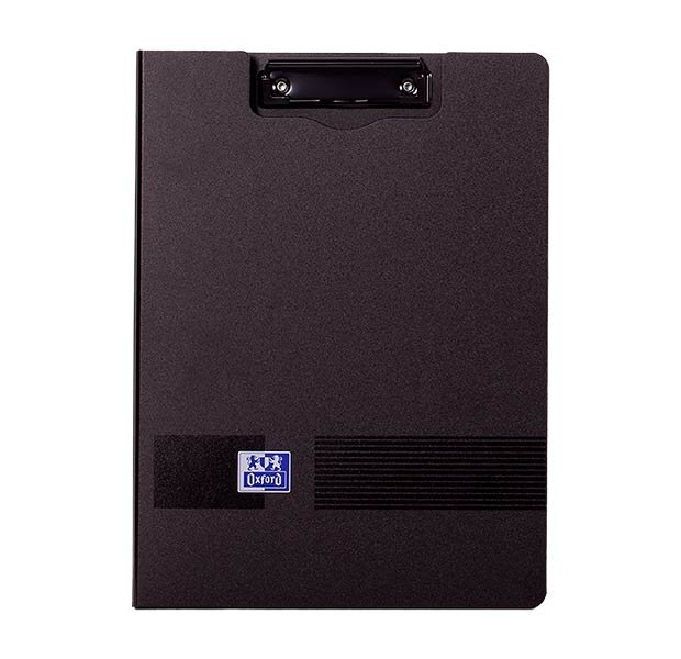 CARPETA PINZA A4+ NEGRO TAPA PLASTICO OPACO APERTURA 360�